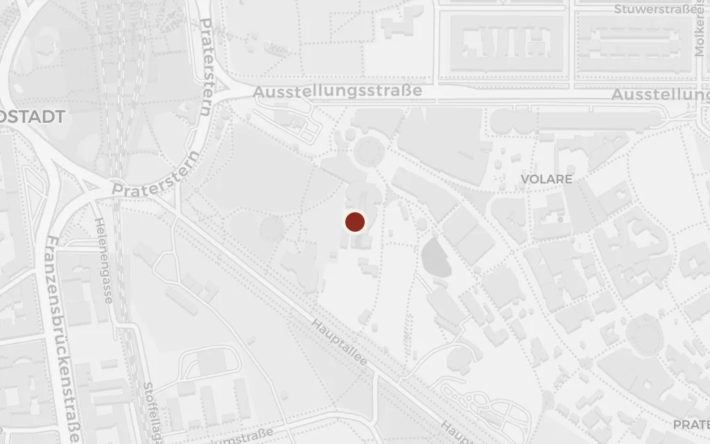 Map of The Great Wheel, the Prater today
