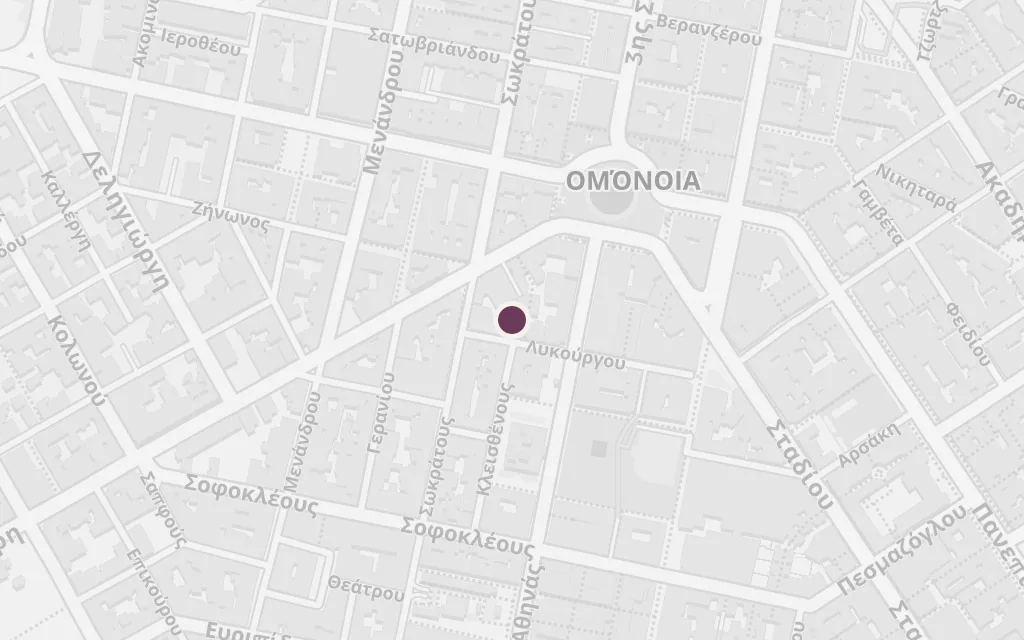 Map of Occupation Athens (the famine) today