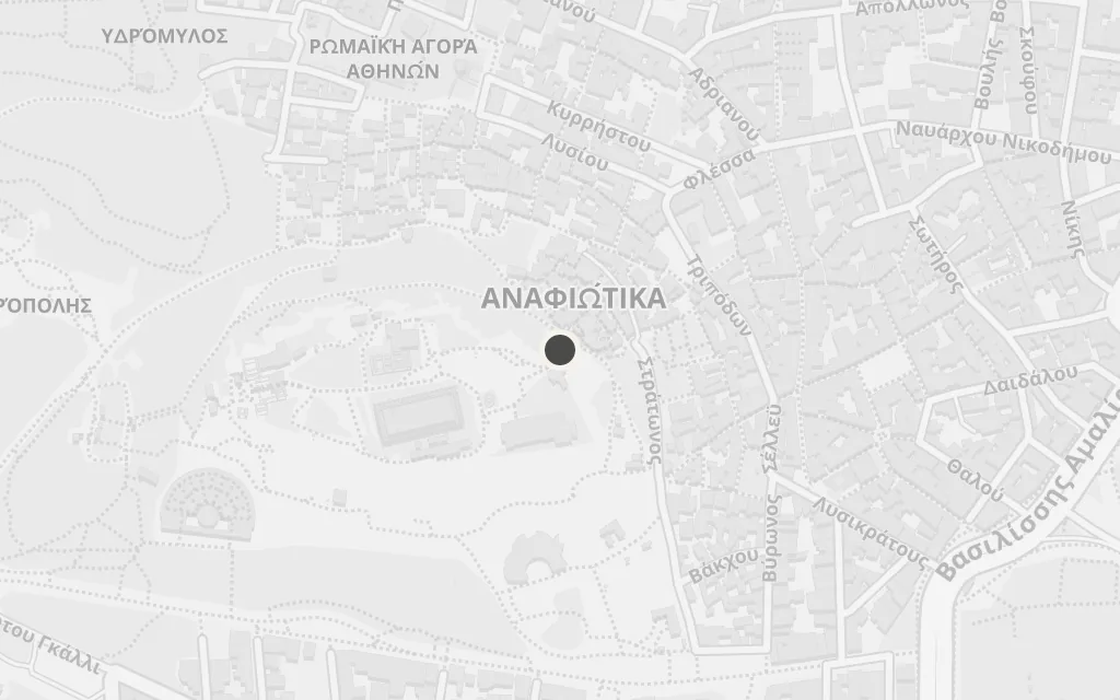 Map of Plaka (old Athens) today