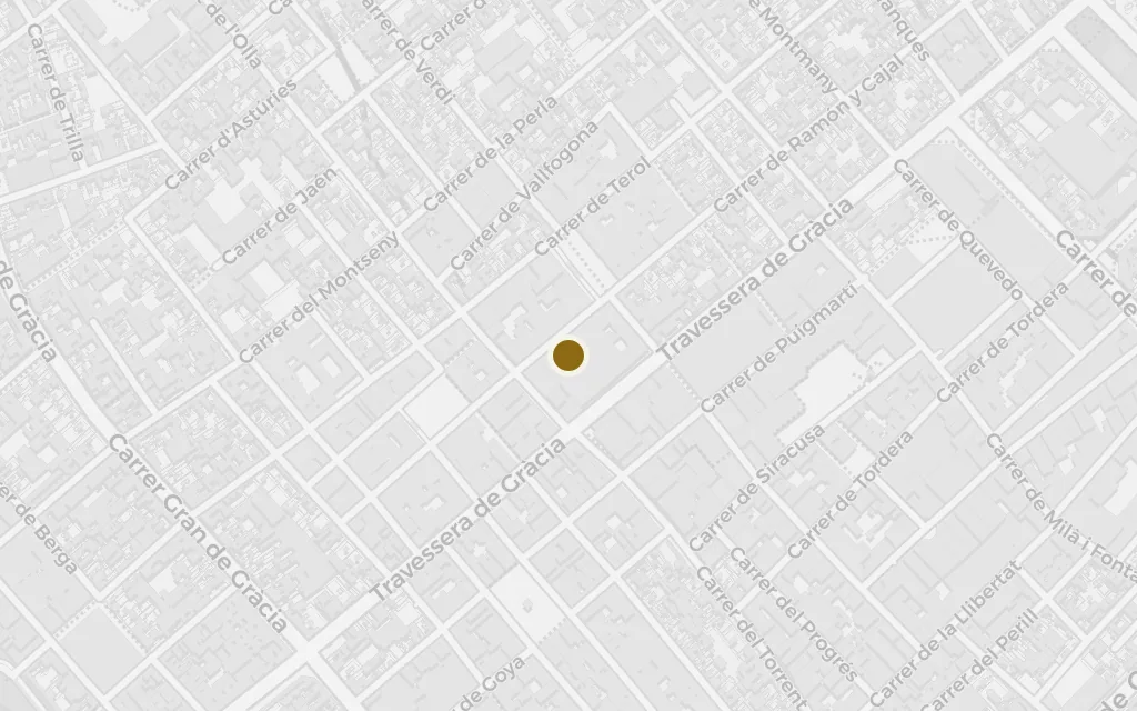 Map of Gràcia in the Civil War today