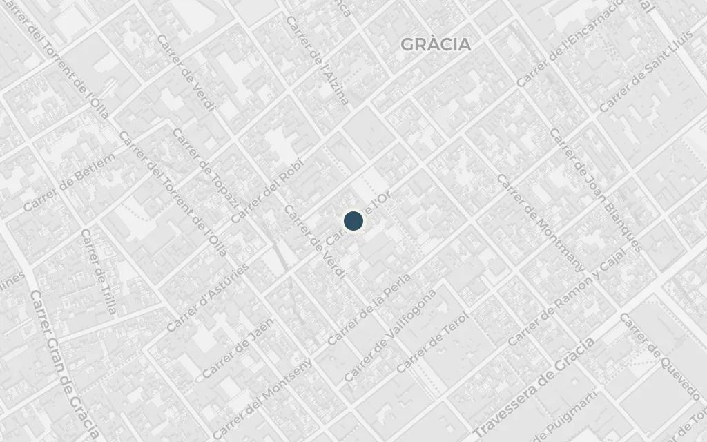 Map of Plaça del Diamant (the ending) today