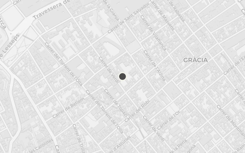 Map of The Gràcia flat (the doves) today