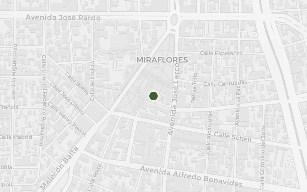 Map of Miraflores, Alberto's neighbourhood today