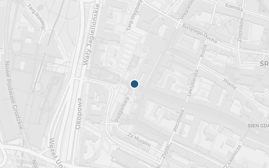 Map of The Old Town of Danzig today
