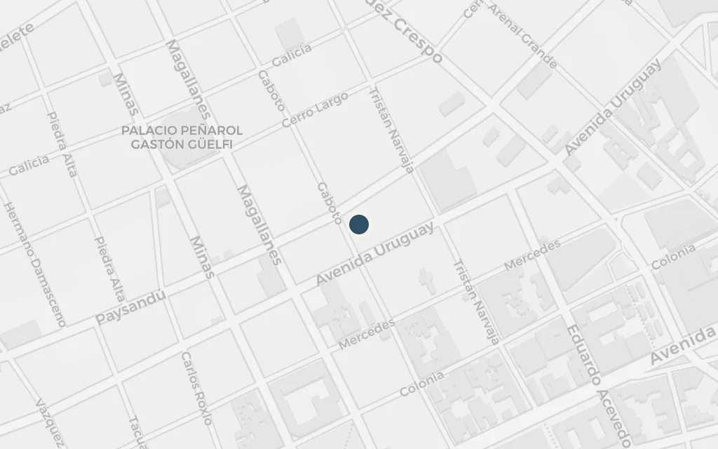Map of Martín's apartment today