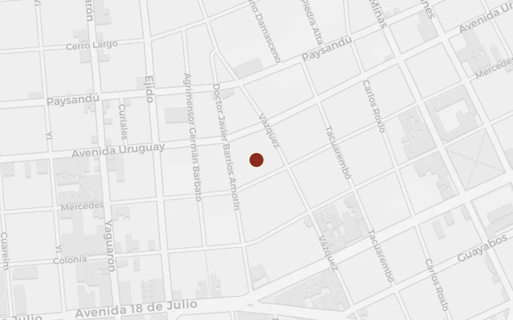 Map of The rented room today