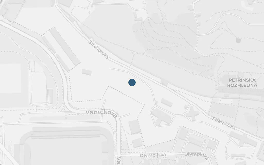 Map of Petřín Hill today