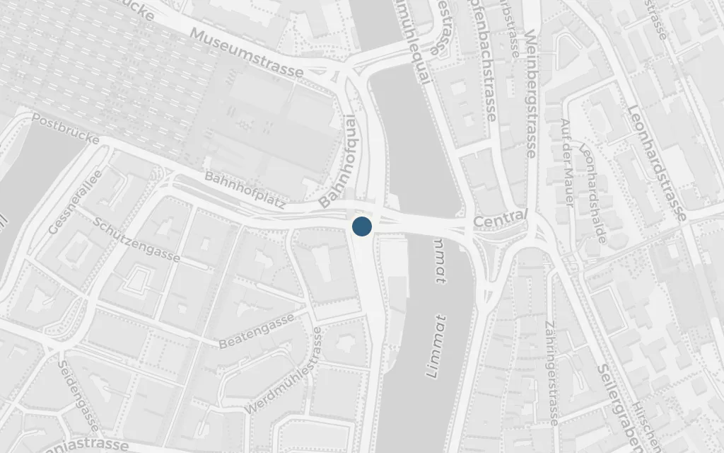 Map of Zurich today