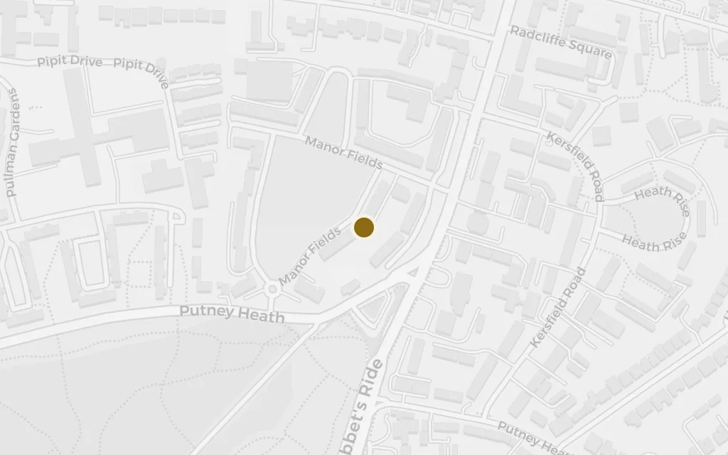 Map of The man on Putney Hill today