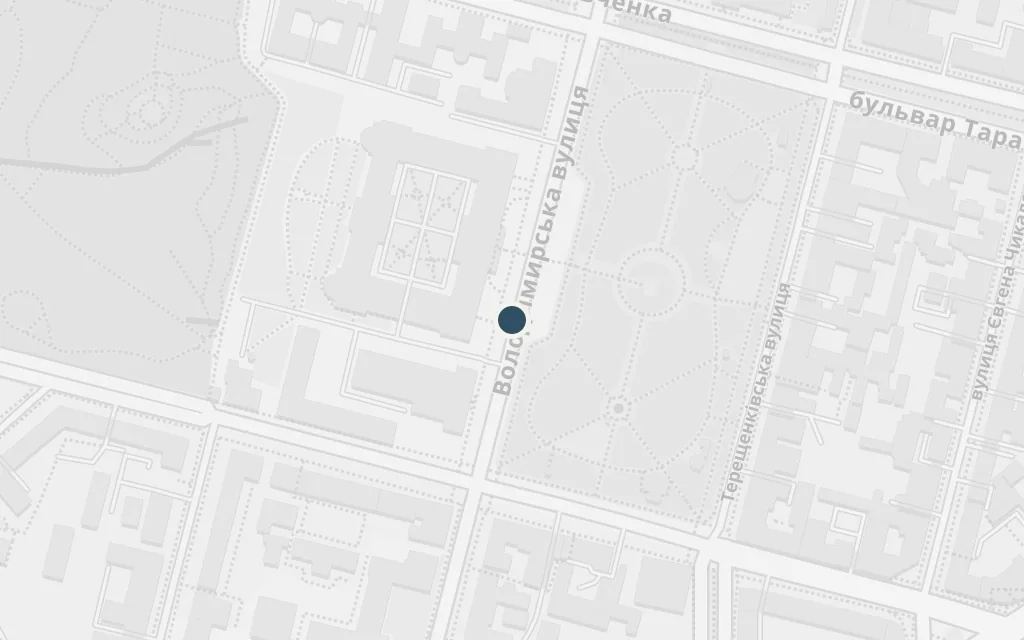 Map of The gymnasium (the mustering) today