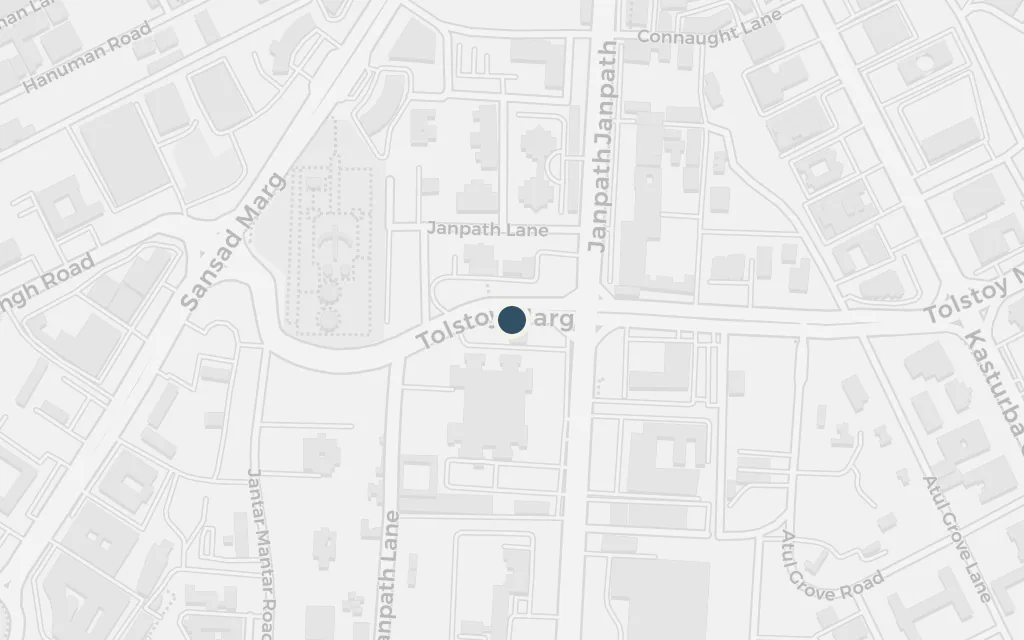 Map of Connaught Place, New Delhi today