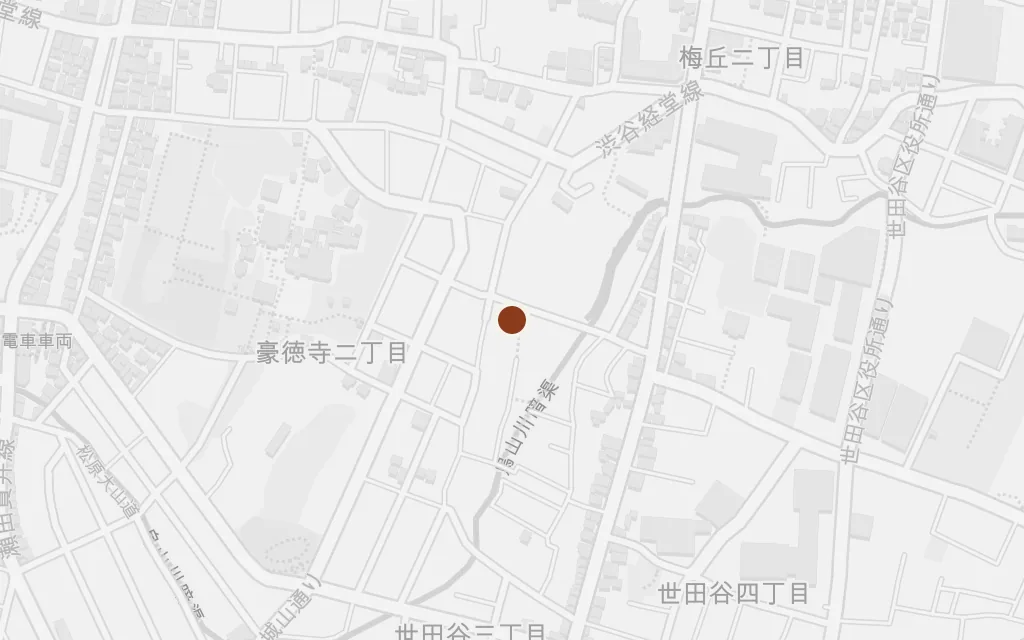Map of The neighbourhood shopping street today