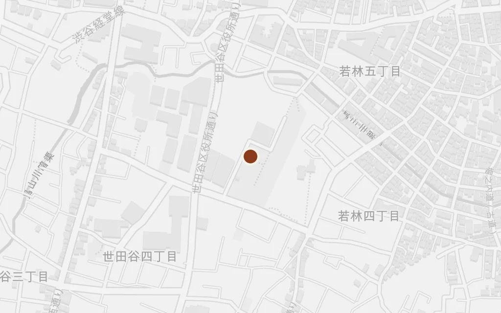 Map of The alley behind the houses today