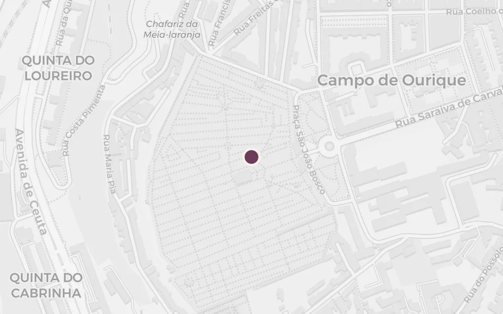 Map of Prazeres Cemetery today