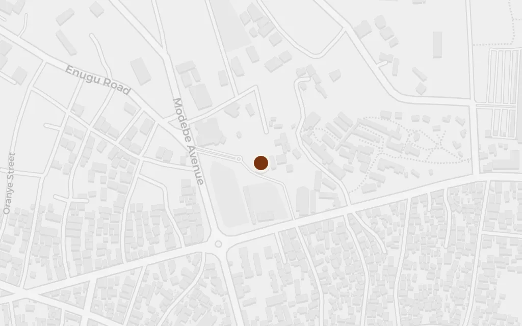 Map of Anglican mission ground, Onitsha today