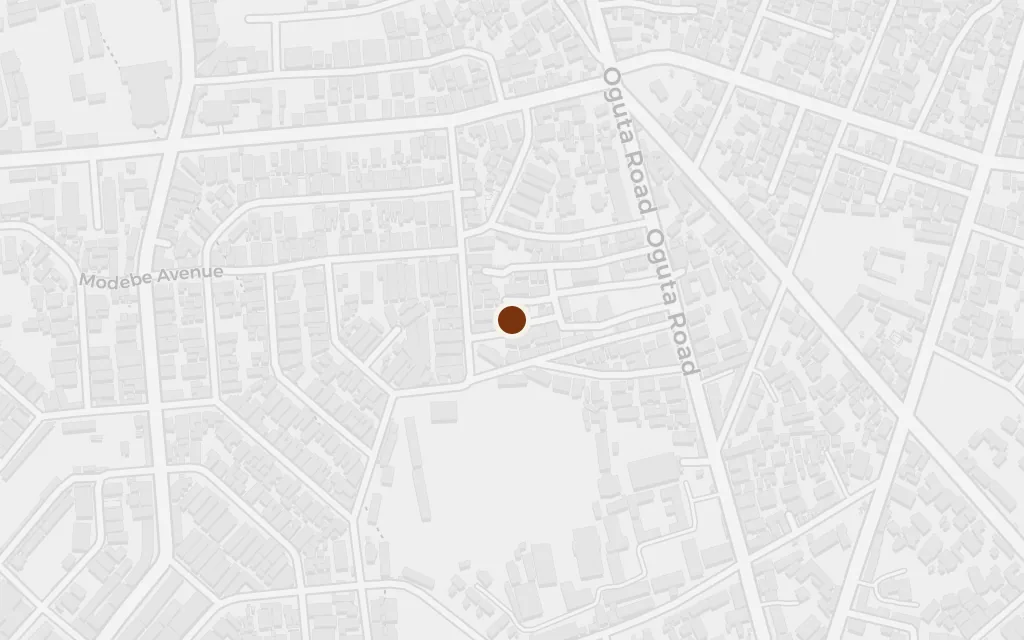 Map of Onitsha, the Niger river town today