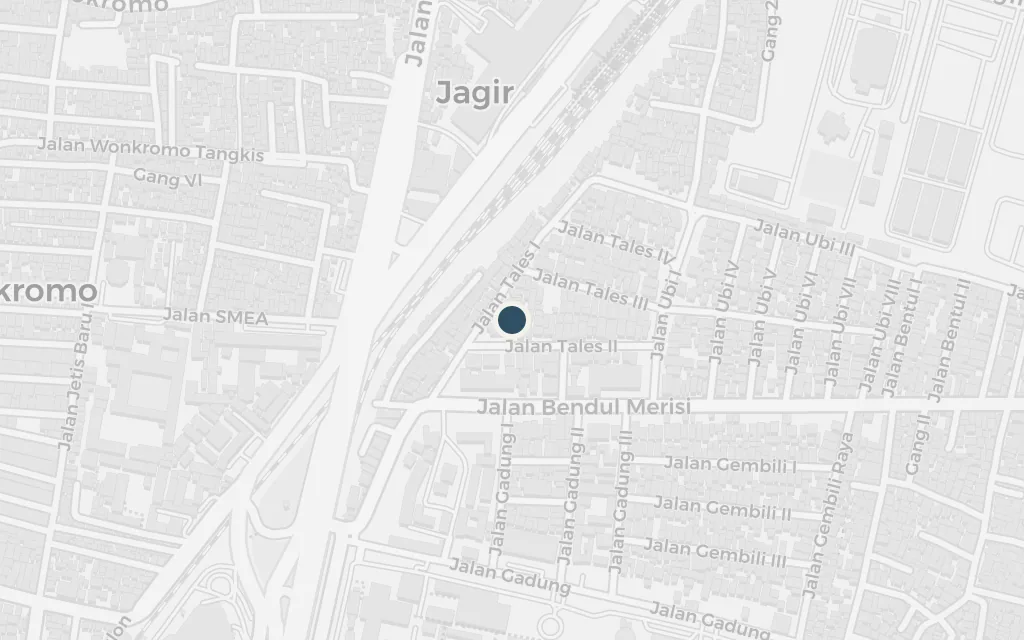 Map of Nyai Ontosoroh's estate, Boerderij Buitenzorg today