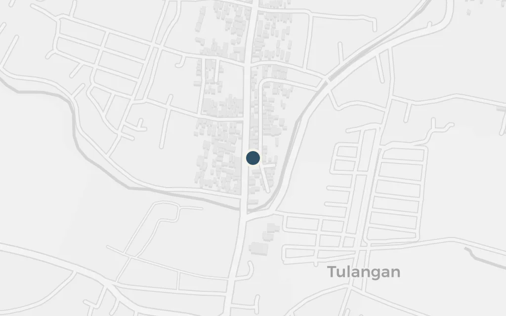 Map of The sugar country, Tulangan today