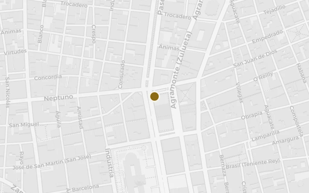 Map of The Prado (Centro Habana) today