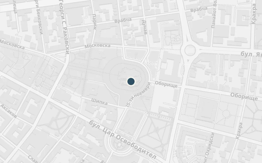 Map of St Alexander Nevsky Cathedral today
