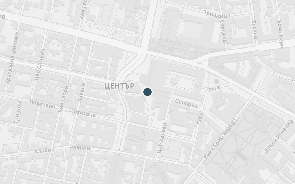 Map of Sveta Nedelya Square, Sofia today