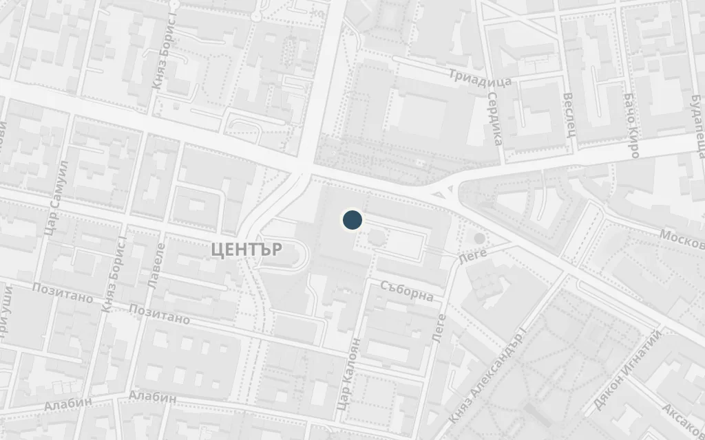 Map of The Largo and the yellow cobblestones today