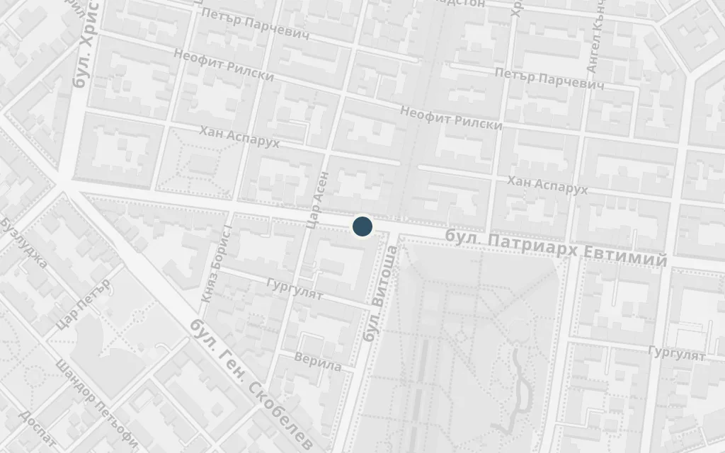 Map of Vitosha Boulevard today