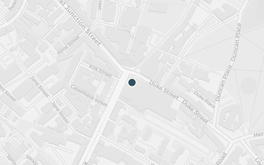 Map of The old Leith Central station today