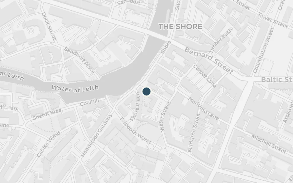 Map of A Leith drinking den today