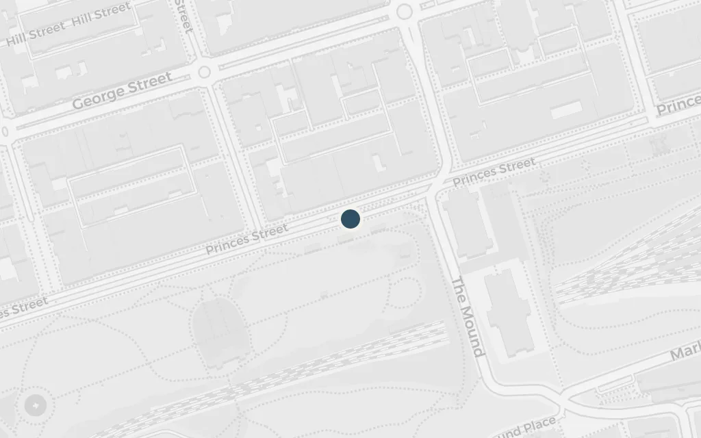 Map of Princes Street today