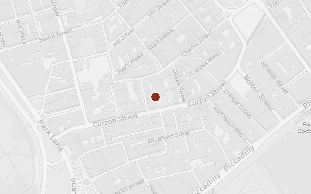 Map of Mayfair today