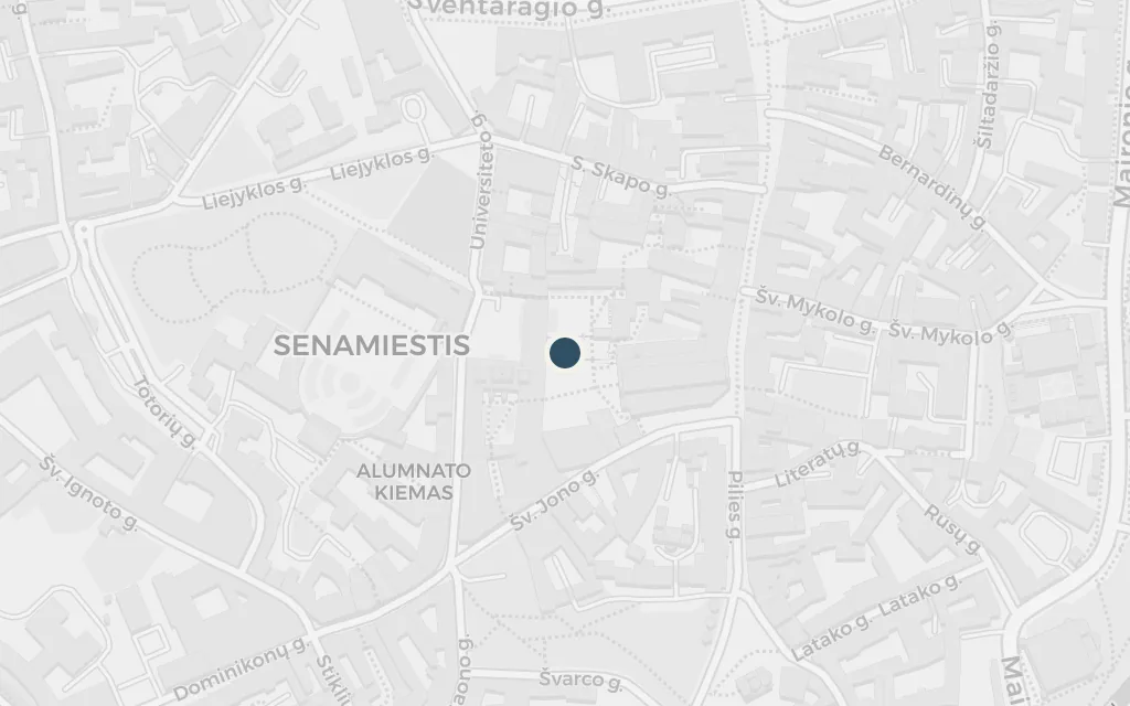 Map of Vilnius University Library today