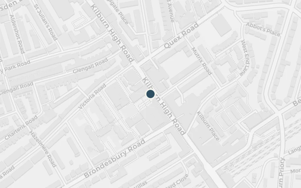 Map of Kilburn High Road today