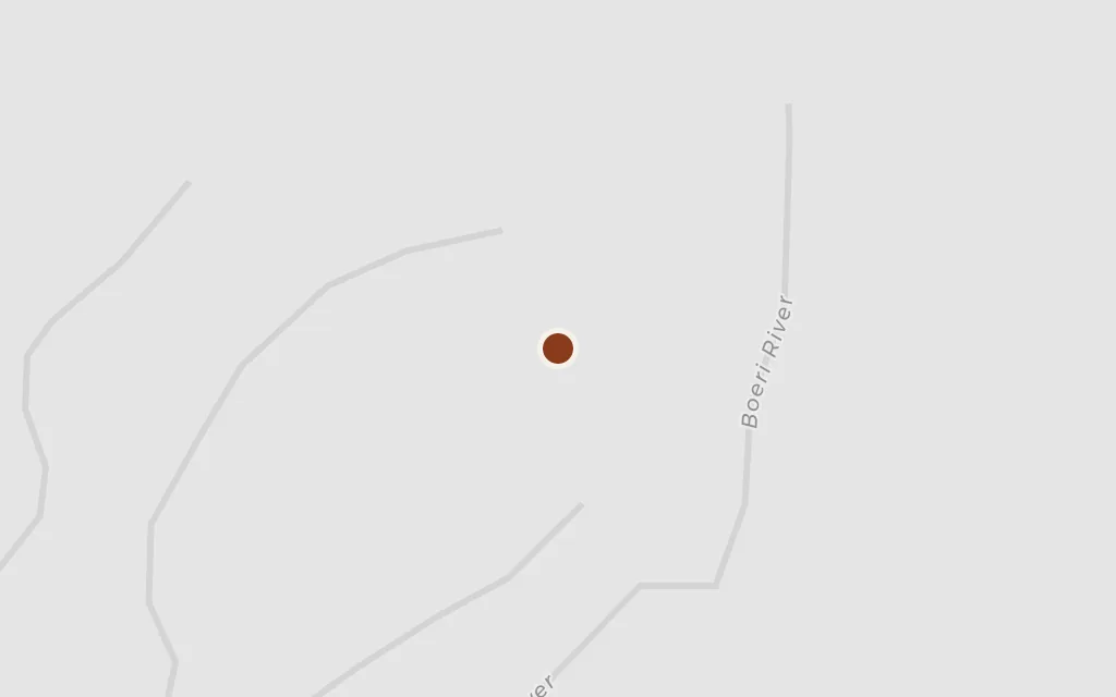 Map of Granbois, the honeymoon house today