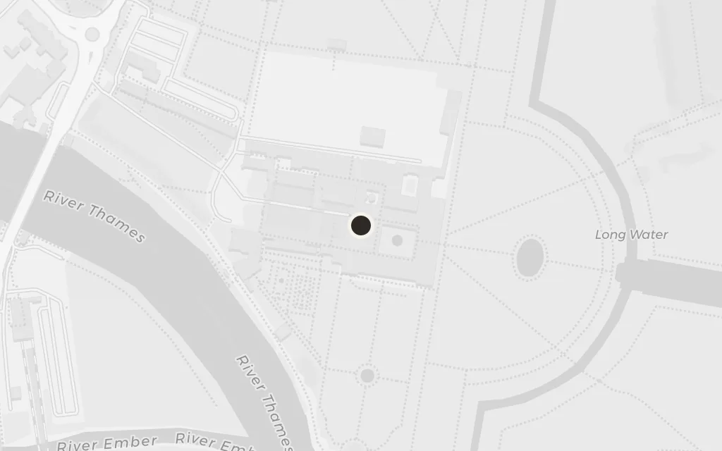 Map of Hampton Court Palace today