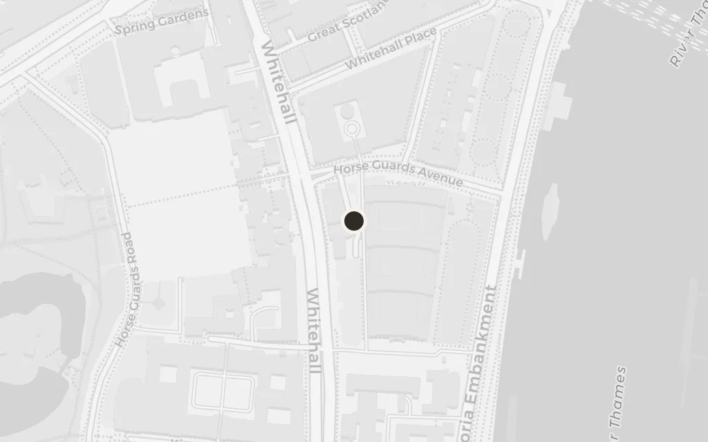 Map of York Place, becoming Whitehall today