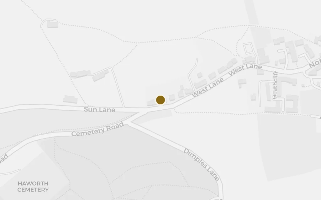 Map of The open moor (Penistone Hill) today