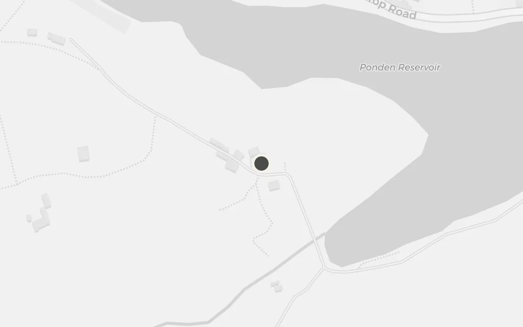 Map of Thrushcross Grange (Ponden Hall) today