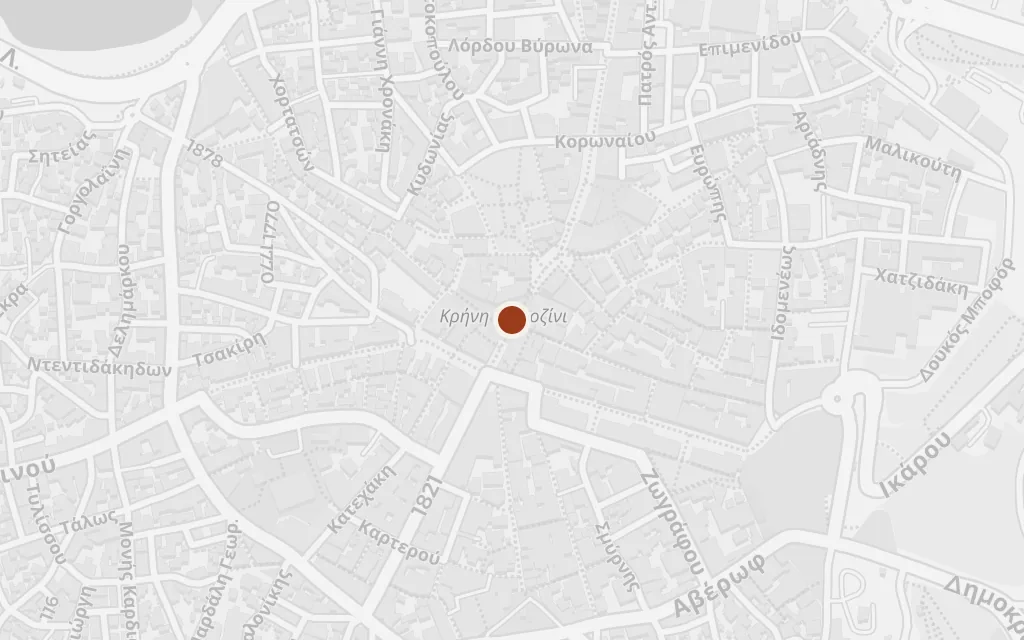 Map of Heraklion, Crete today